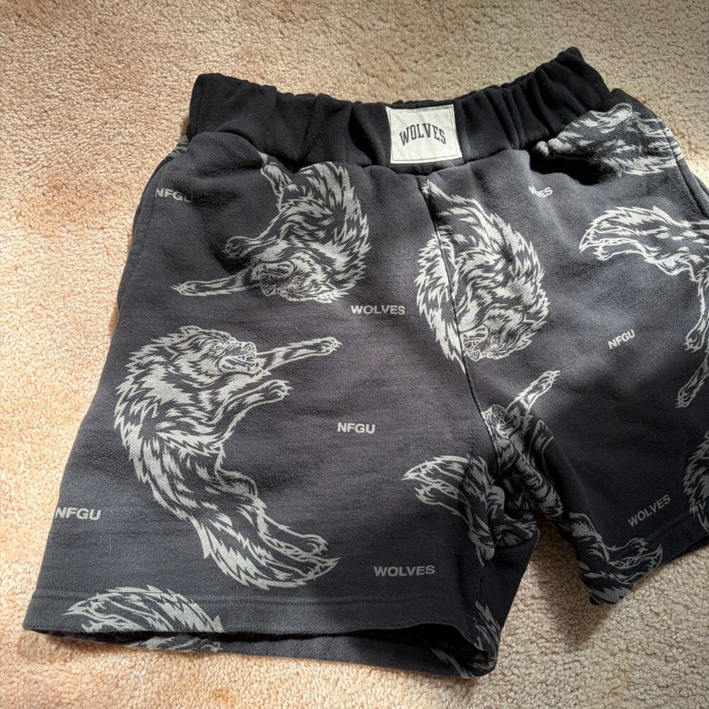 Darc Sport Gym Woves Grunge Graphic Baggy Oversized Sweat Shorts